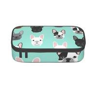 CMJSGG Bulldog Francés Bulldog Francés, Estuche para lápices, Estuche para lápices Estuche para lápices de Gran Capacidad Estuche para cosméticos