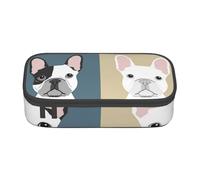 CMJSGG Bulldog francés, Estuche para lápices, Estuche para lápices Estuche para lápices de Gran Capacidad Estuche para cosméticos