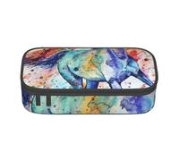 CMJSGG Caballo Corriendo en Acuarela Impreso, Estuche para lápices, Estuche para lápices Estuche para lápices de Gran Capacidad Estuche para cosméticos