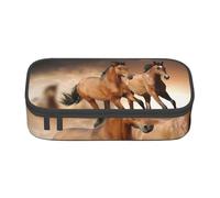 CMJSGG Caballos Corriendo, Estuche para lápices, Estuche para lápices Estuche para lápices de Gran Capacidad Estuche para cosméticos