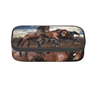 CMJSGG Caballos Corriendo, Estuche para lápices, Estuche para lápices Estuche para lápices de Gran Capacidad Estuche para cosméticos