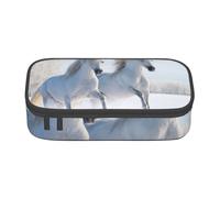 CMJSGG Caballos moteados raros al Galope, Estuche para lápices, Estuche para lápices Estuche para lápices de Gran Capacidad Estuche para cosméticos