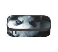 CMJSGG Cachorro Husky, Estuche para lápices, Estuche para lápices Estuche para lápices de Gran Capacidad Estuche para cosméticos