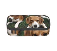 CMJSGG Cachorros Beagle, Estuche para lápices, Estuche para lápices Estuche para lápices de Gran Capacidad Estuche para cosméticos