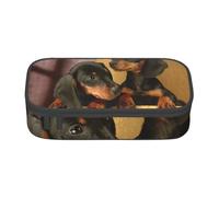 CMJSGG Cachorros De Perro Salchicha Mascotas Perros Perro Salchicha Pequeño, Estuche para lápices, Estuche para lápices Estuche para lápices de Gran Capacidad Estuche para cosméticos