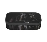 CMJSGG Cane Corso Mascotas Cachorro Cane Corso Negro, Estuche para lápices, Estuche para lápices Estuche para lápices de Gran Capacidad Estuche para cosméticos