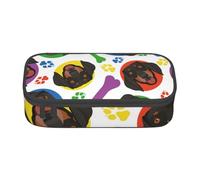 CMJSGG Cara juguetona de Perro Salchicha, Estuche para lápices, Estuche para lápices Estuche para lápices de Gran Capacidad Estuche para cosméticos