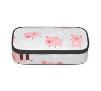 CMJSGG Cerditos Lindos alegres, Estuche para lápices, Estuche para lápices Estuche para lápices de Gran Capacidad Estuche para cosméticos