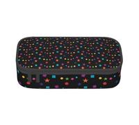 CMJSGG Confeti y Estrellas, Estuche para lápices, Estuche para lápices Estuche para lápices de Gran Capacidad Estuche para cosméticos