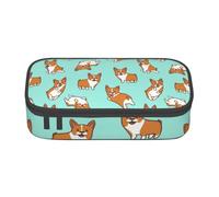 CMJSGG Corgi Lindo Perro, Estuche para lápices, Estuche para lápices Estuche para lápices de Gran Capacidad Estuche para cosméticos