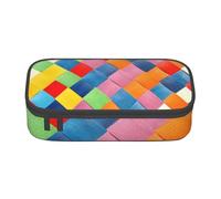 CMJSGG Cuadros Coloridos Impresos., Estuche para lápices, Estuche para lápices Estuche para lápices de Gran Capacidad Estuche para cosméticos