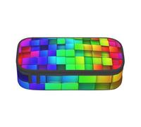 CMJSGG Cuadros de Colores del Arco Iris, Estuche para lápices, Estuche para lápices Estuche para lápices de Gran Capacidad Estuche para cosméticos
