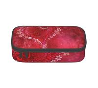 CMJSGG Día de San Valentín Corazón Flor, Estuche para lápices, Estuche para lápices Estuche para lápices de Gran Capacidad Estuche para cosméticos
