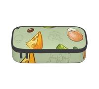CMJSGG Doodle Brócoli Queso Aguacate, Estuche para lápices, Estuche para lápices Estuche para lápices de Gran Capacidad Estuche para cosméticos