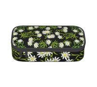 CMJSGG Edelweiss Alpina Suiza Floral, Estuche para lápices, Estuche para lápices Estuche para lápices de Gran Capacidad Estuche para cosméticos