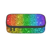 CMJSGG El Arco Iris Parece con Lentejuelas, Estuche para lápices, Estuche para lápices Estuche para lápices de Gran Capacidad Estuche para cosméticos