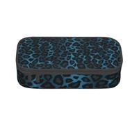 CMJSGG Estampado Animal de Leopardo Azul Fresco, Estuche para lápices, Estuche para lápices Estuche para lápices de Gran Capacidad Estuche para cosméticos