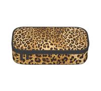 CMJSGG Estampado Animal de Leopardo, Estuche para lápices, Estuche para lápices Estuche para lápices de Gran Capacidad Estuche para cosméticos