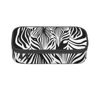 CMJSGG Estampado de Cebra Animal Abstracto, Estuche para lápices, Estuche para lápices Estuche para lápices de Gran Capacidad Estuche para cosméticos
