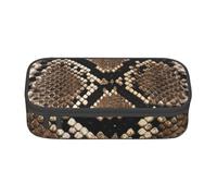 CMJSGG Estampado de Piel de Serpiente, Estuche para lápices, Estuche para lápices Estuche para lápices de Gran Capacidad Estuche para cosméticos