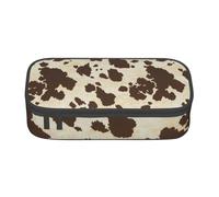 CMJSGG Estampado de Piel de Vaca, Estuche para lápices, Estuche para lápices Estuche para lápices de Gran Capacidad Estuche para cosméticos