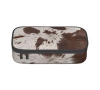 CMJSGG Estampado de Piel de Vaca, Estuche para lápices, Estuche para lápices Estuche para lápices de Gran Capacidad Estuche para cosméticos