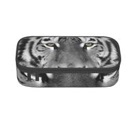 CMJSGG Estampado de Tigre Blanco Hermoso, Estuche para lápices, Estuche para lápices Estuche para lápices de Gran Capacidad Estuche para cosméticos