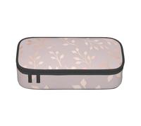 CMJSGG Estampado Floral Decorativo de Oro Rosa., Estuche para lápices, Estuche para lápices Estuche para lápices de Gran Capacidad Estuche para cosméticos