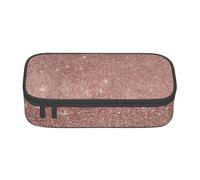 CMJSGG Estampado Girly Glam Pink Lámina De Oro Rosa Y Brillo, Estuche para lápices, Estuche para lápices Estuche para lápices de Gran Capacidad Estuche para cosméticos