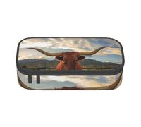 CMJSGG Estampado Vaca Animal, Estuche para lápices, Estuche para lápices Estuche para lápices de Gran Capacidad Estuche para cosméticos