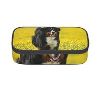 CMJSGG Feliz Perro de montaña de Berna, Estuche para lápices, Estuche para lápices Estuche para lápices de Gran Capacidad Estuche para cosméticos