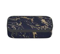CMJSGG Fiestas de mármol Dorado Azul Marino, Estuche para lápices, Estuche para lápices Estuche para lápices de Gran Capacidad Estuche para cosméticos