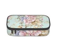 CMJSGG Flor Acuarela Floral Primavera, Estuche para lápices, Estuche para lápices Estuche para lápices de Gran Capacidad Estuche para cosméticos