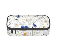 CMJSGG Flor Dibujada a Mano, Estuche para lápices, Estuche para lápices Estuche para lápices de Gran Capacidad Estuche para cosméticos