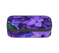 CMJSGG Flor Violeta, Estuche para lápices, Estuche para lápices Estuche para lápices de Gran Capacidad Estuche para cosméticos