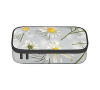 CMJSGG Flores de manzanilla, Estuche para lápices, Estuche para lápices Estuche para lápices de Gran Capacidad Estuche para cosméticos