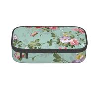 CMJSGG Flores Florales Vintage Impresas., Estuche para lápices, Estuche para lápices Estuche para lápices de Gran Capacidad Estuche para cosméticos