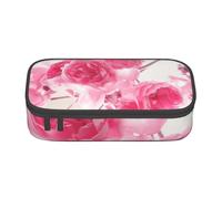 CMJSGG Flores Rosadas, Estuche para lápices, Estuche para lápices Estuche para lápices de Gran Capacidad Estuche para cosméticos