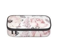 CMJSGG Flores Rosadas, Estuche para lápices, Estuche para lápices Estuche para lápices de Gran Capacidad Estuche para cosméticos