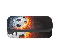 CMJSGG Fútbol de Fuego de Agua fría, Estuche para lápices, Estuche para lápices Estuche para lápices de Gran Capacidad Estuche para cosméticos