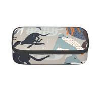 CMJSGG Galgos Lindo, Estuche para lápices, Estuche para lápices Estuche para lápices de Gran Capacidad Estuche para cosméticos