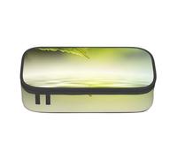 CMJSGG Hoja Verde Reflejando En El Agua del Río, Estuche para lápices, Estuche para lápices Estuche para lápices de Gran Capacidad Estuche para cosméticos