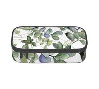 CMJSGG Hojas De Eucalipto Verde Estampadas, Estuche para lápices, Estuche para lápices Estuche para lápices de Gran Capacidad Estuche para cosméticos