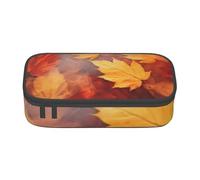 CMJSGG Hojas De Otoño Que Caen del Río (2), Estuche para lápices, Estuche para lápices Estuche para lápices de Gran Capacidad Estuche para cosméticos