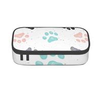 CMJSGG Huellas de Pata de Perro, Estuche para lápices, Estuche para lápices Estuche para lápices de Gran Capacidad Estuche para cosméticos