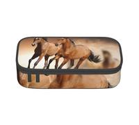 CMJSGG Impresión de Caballo Corriendo, Estuche para lápices, Estuche para lápices Estuche para lápices de Gran Capacidad Estuche para cosméticos