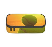 CMJSGG Impresión de Pelota de Tenis, Estuche para lápices, Estuche para lápices Estuche para lápices de Gran Capacidad Estuche para cosméticos
