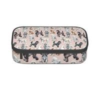 CMJSGG Impresión De Perros Caniches, Estuche para lápices, Estuche para lápices Estuche para lápices de Gran Capacidad Estuche para cosméticos