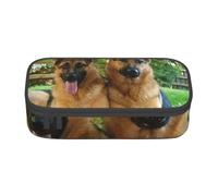 CMJSGG Impresión de Perros pastores alemanes, Estuche para lápices, Estuche para lápices Estuche para lápices de Gran Capacidad Estuche para cosméticos