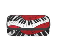 CMJSGG Impresión de Piano de Notas Musicales, Estuche para lápices, Estuche para lápices Estuche para lápices de Gran Capacidad Estuche para cosméticos